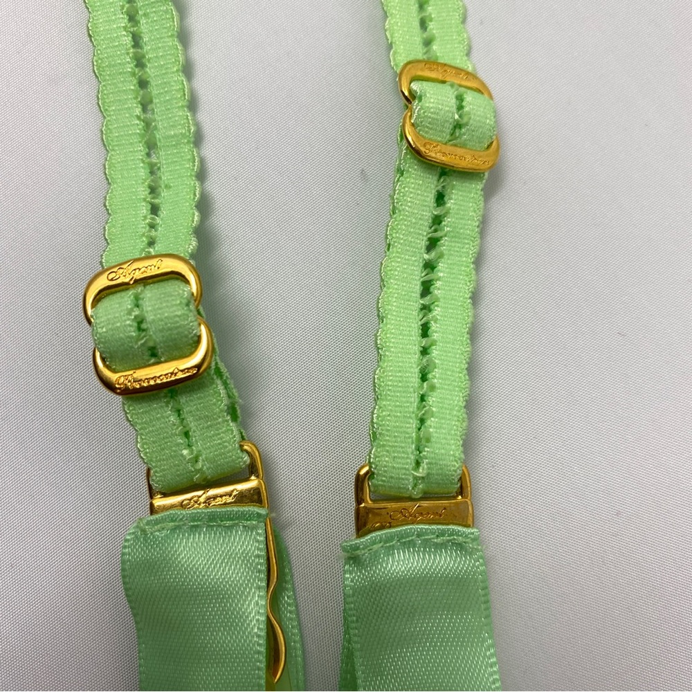 Agent Provocateur Casper Mint Green Suspender AP4 Large NWT - Picture 9 of 10